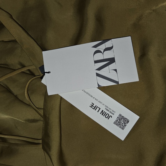 Zara NWTs Satin Slip Dress - Picture 12 of 12